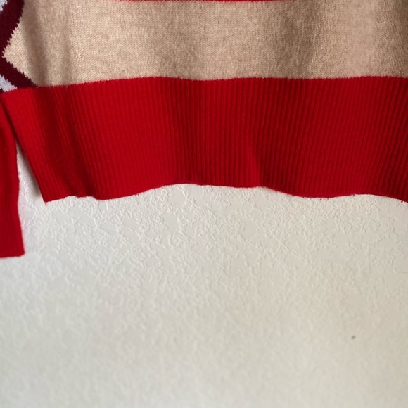 J.crew VTg Arrow Tassel 100% Wool Crewneck Art To Wear Academia Preppy Sweater M - Picture 11 of 11